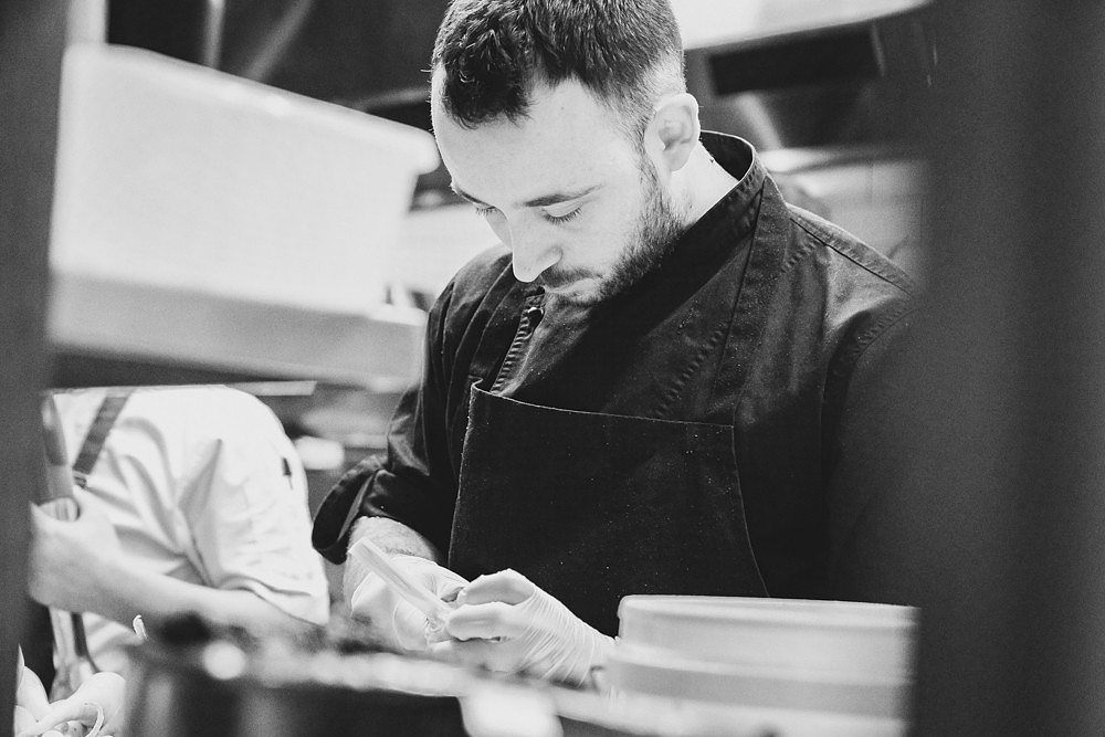 silhouette, black and white, pasta bar, daddy chef, bubs in the kitchen, Partial Tipo 00 cast