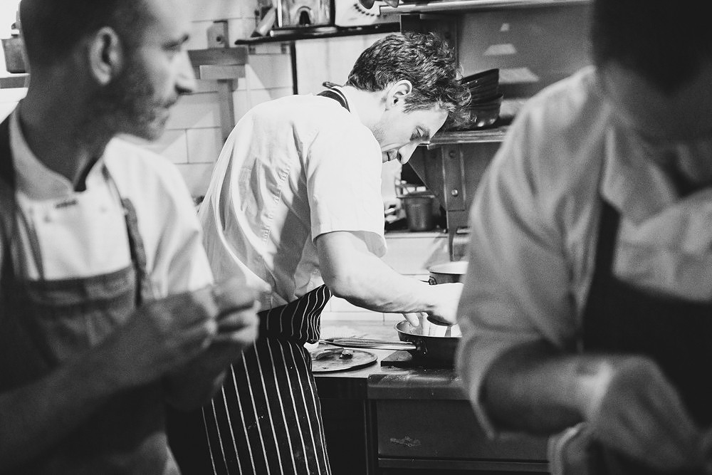 silhouette, black and white, pasta bar, daddy chef, bubs in the kitchen, Partial Tipo 00 cast